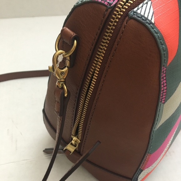 ⭐️NEW Fossil Fiona Chevron Satchel - Picture 4 of 8